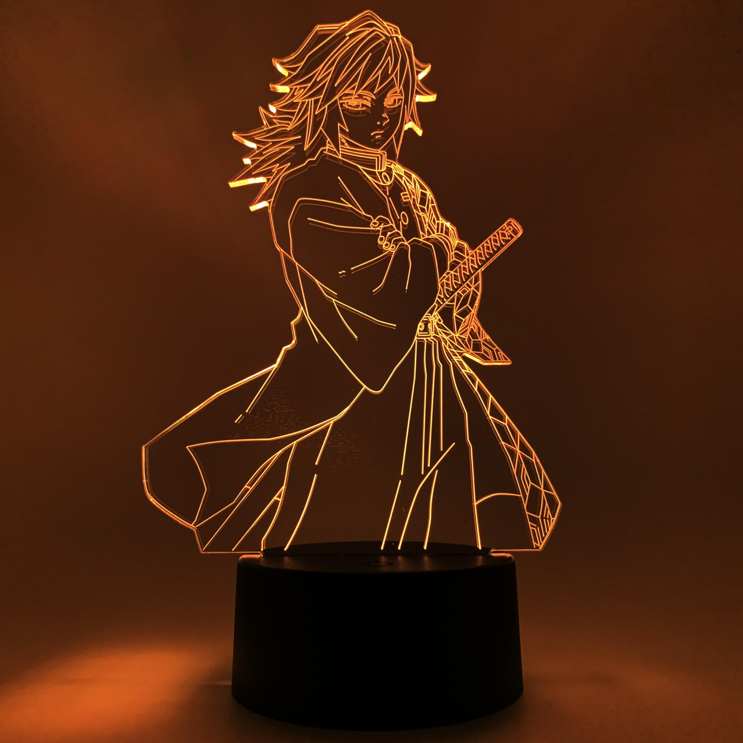 Amazon.co.jp: Otaku Lamps 鬼滅の刃-義勇アニメナイトライト、16色RGB